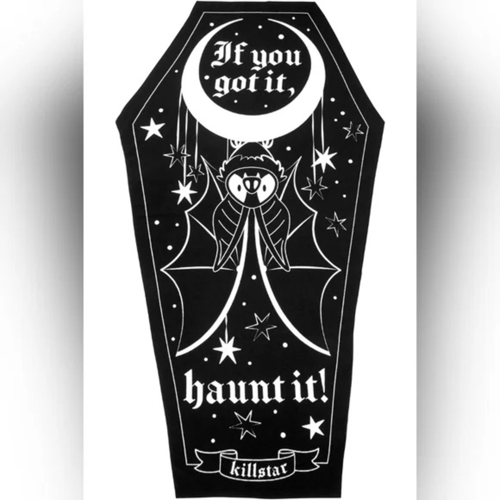 Killstar coffin towel